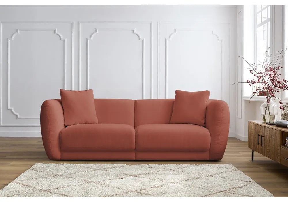 Czerwona sofa 230 cm Bourbon – Bobochic Paris