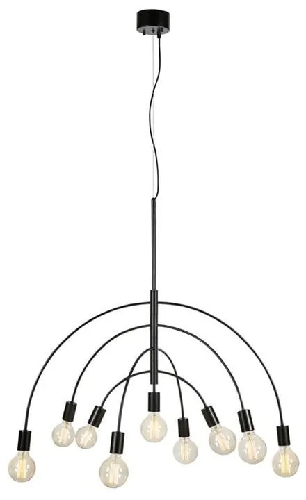 Czarna lampa wisząca Markslöjd Lavello, szer. 94,5 cm