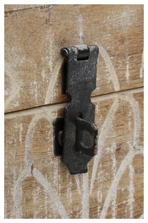 Skrzynia z litego drewna mango w naturalnym kolorze 45x50 cm Malati – Støraa