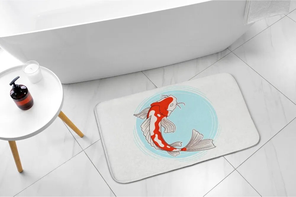 Dywanik łazienkowy antypoślizgowy Dywanik łazienkowy antypoślizgowy Karp Koi