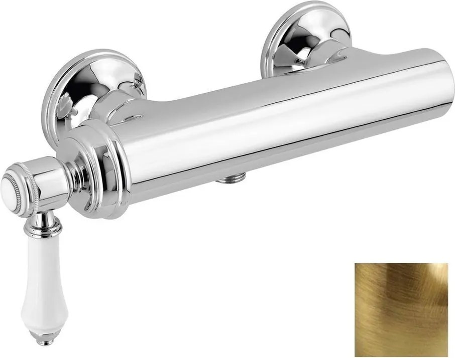 Bateria prysznicowa ścienna w kolorze brązu (1 otwór) Vienna – Sapho