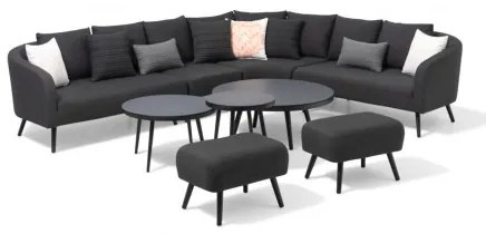 Melia LIKA-TEX® antracyt - luksusowy zestaw ogrodowy