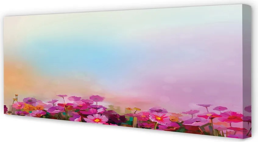 Zdjęcie na płótnie Kwiatki na Tle Nieba