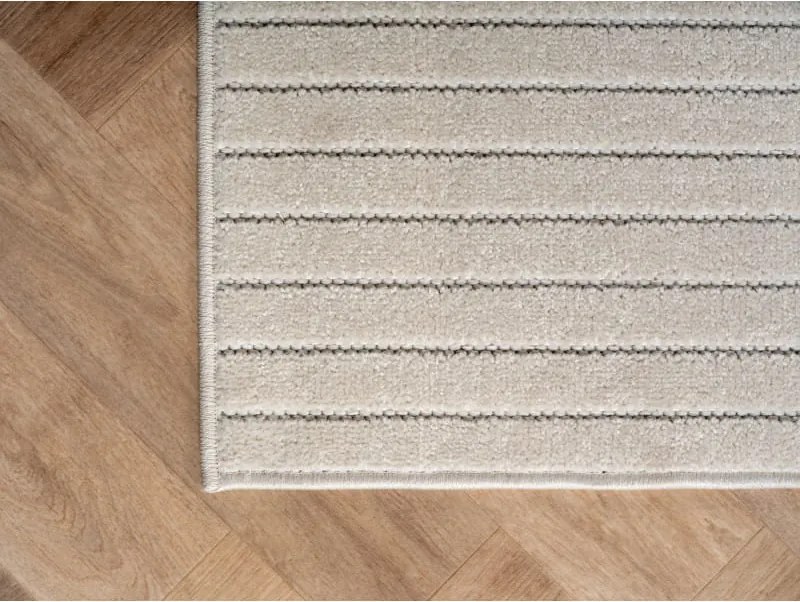 Dywan uniwersalny Nova 3D kremowy koło 200 cm x 200 cm