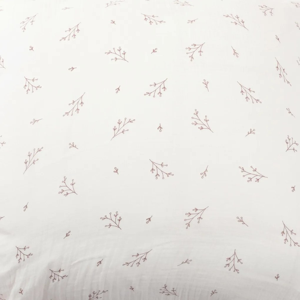 Matex Pościel muślinowa Gałązka, 140 x 200 cm, 70 x 90 cm