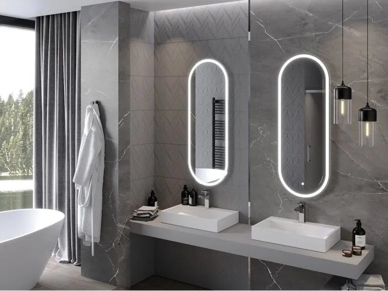 Mexen Bono lustro łazienkowe podświetlane 45 x 120 cm, LED 6000K, antypara - 9816-045-120-611-00