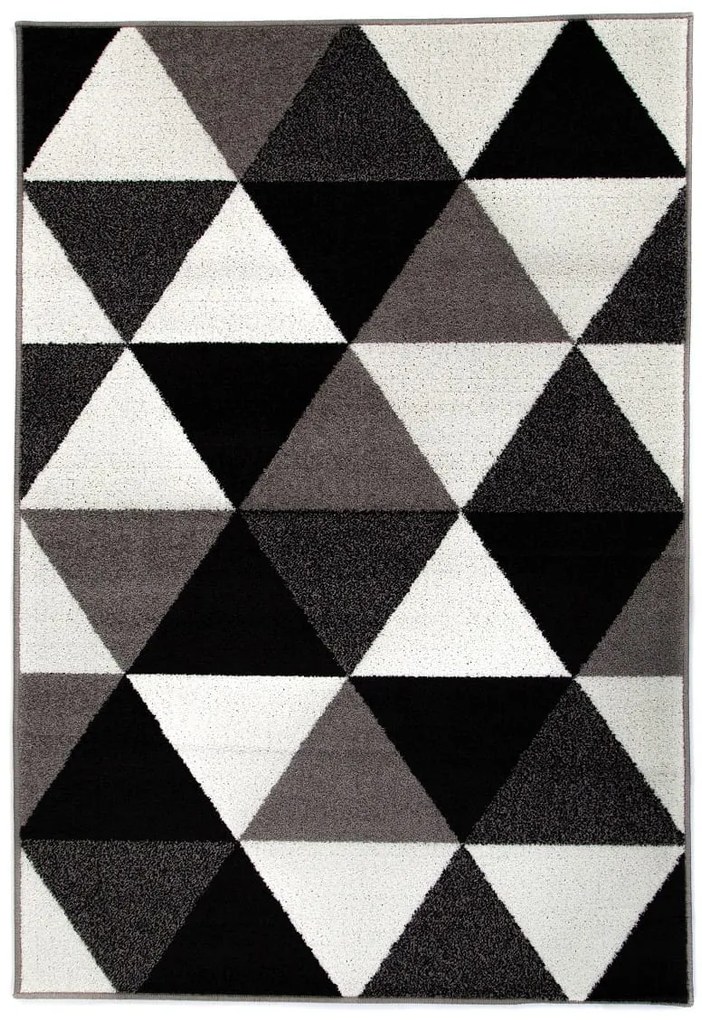 Dywan Lotto trójkaty szare 133 cm x 190 cm