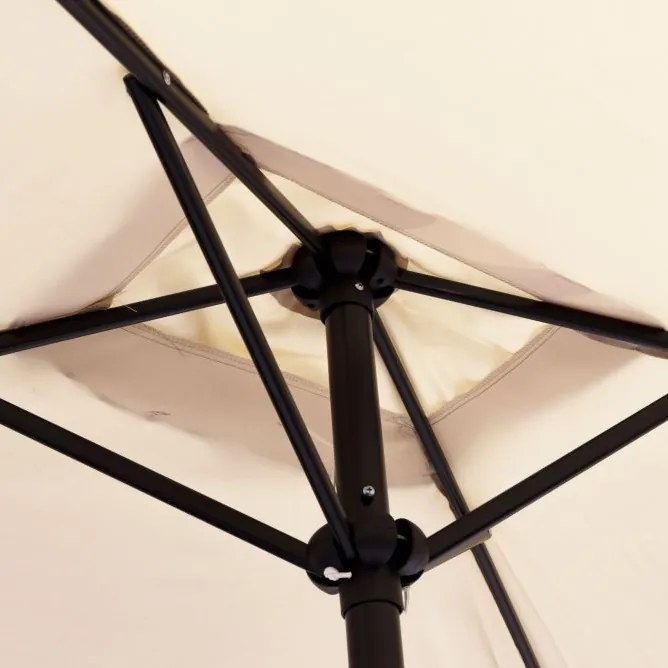 Parasol ogrodowy składany UM019 z regulacją kąta nachylenia, beżowy