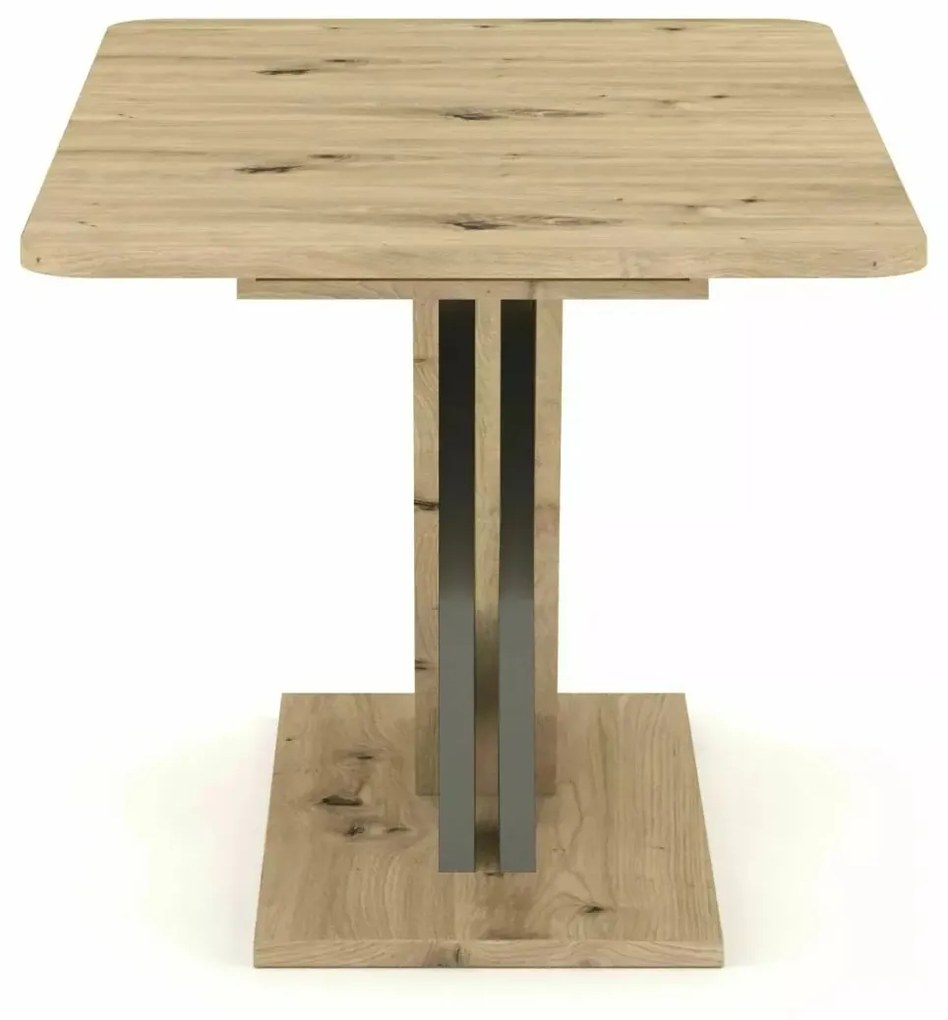 Stół rozkładany EXEL 140(180)x85 dąb artisan/antracyt SIGNAL