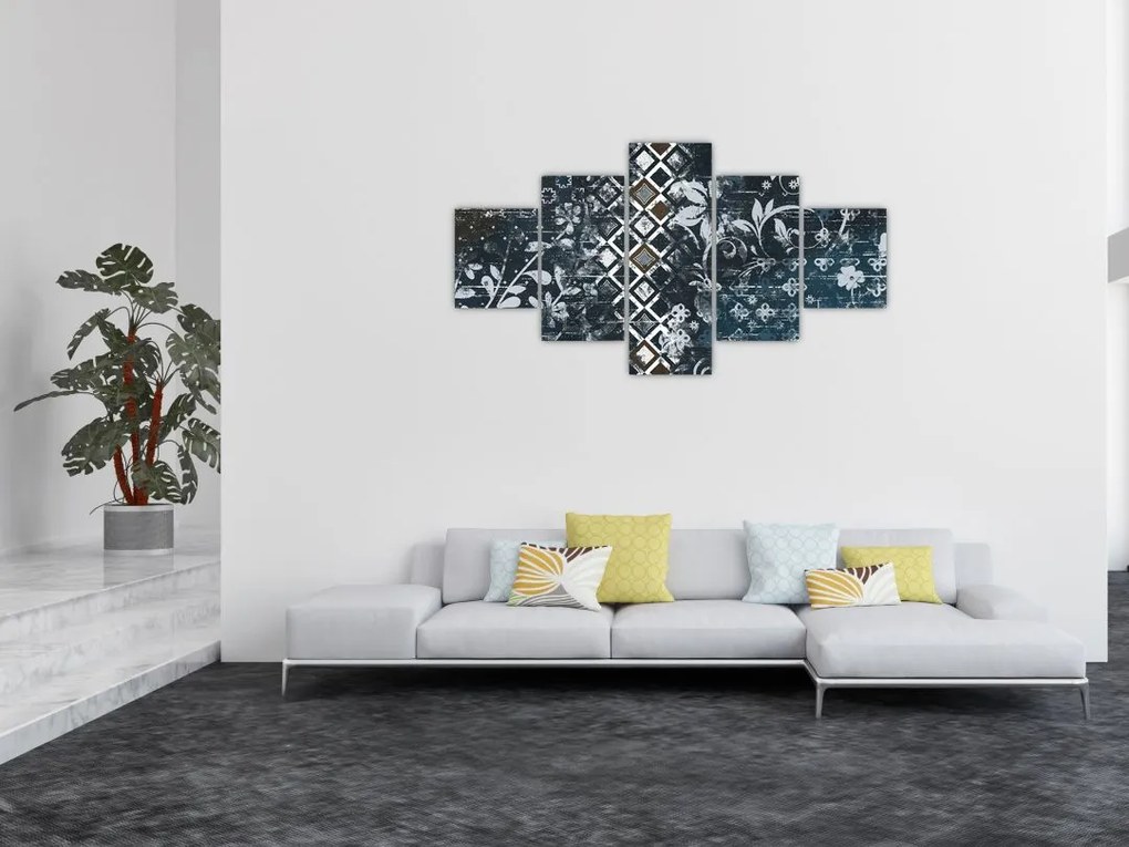 Obraz z kwiatowym wystrojem (125x70 cm)
