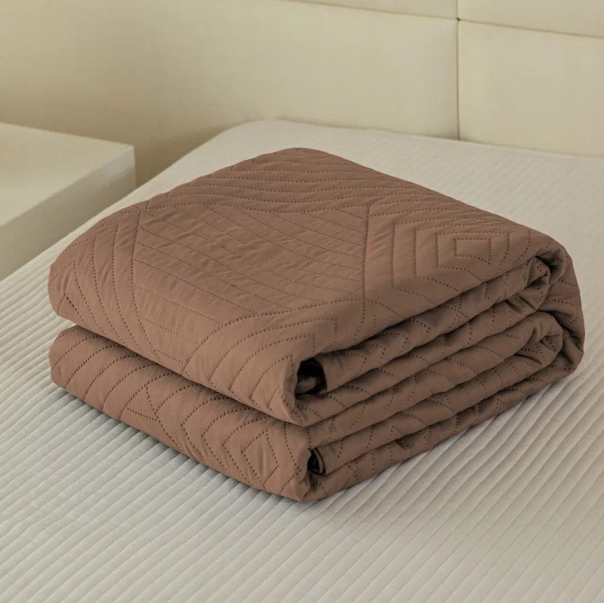 Narzuta na łóżko CALDERA, ciemny beżowy Rozmiar: 200 x 220 cm