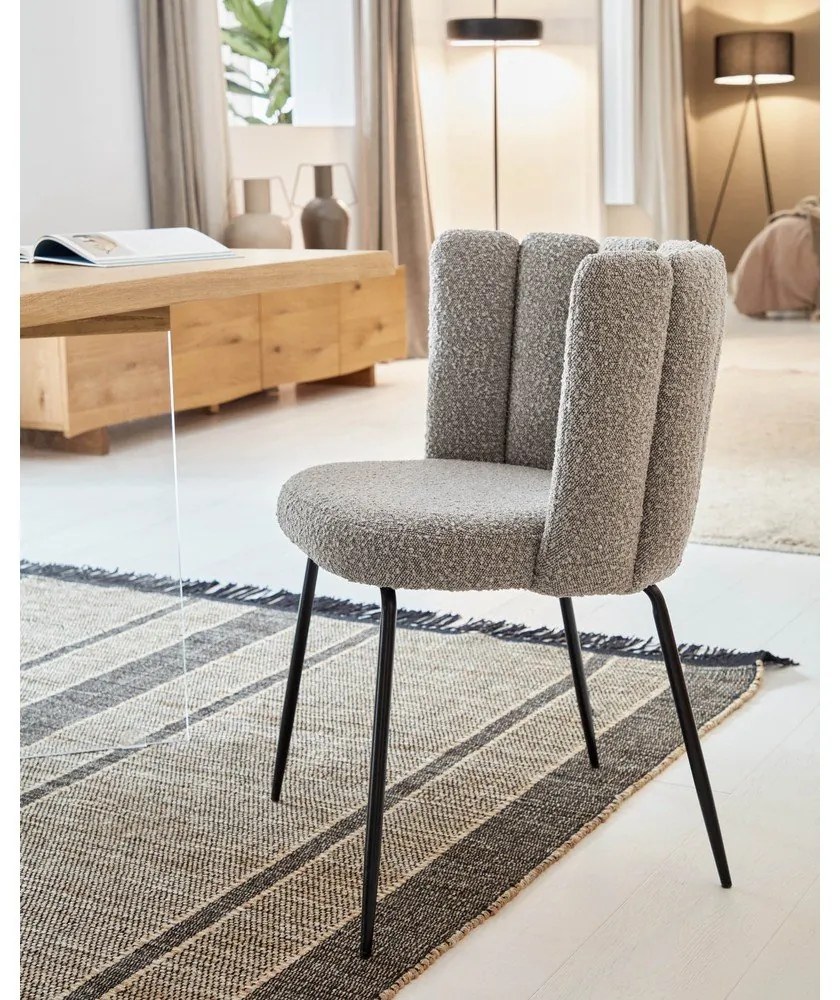 Szare krzesła zestaw 2 szt. Aniela – Kave Home