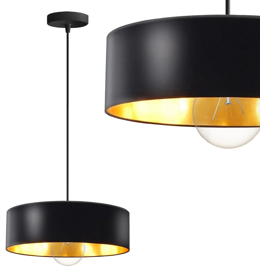 Lampa Wisząca APP1333-1CP BLACK GOLD