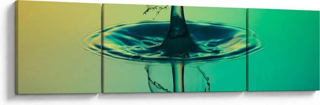 Obraz kropli wody (170x50 cm)