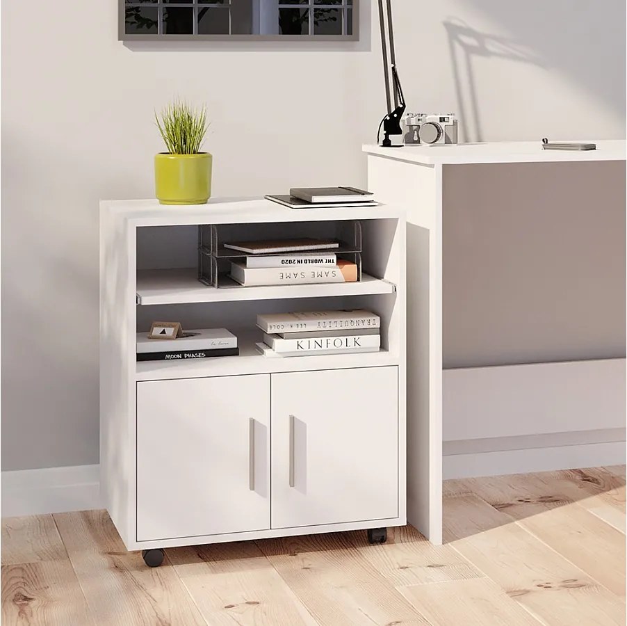 Kontener na rolki biały 48.4x60.2x74.4 novak