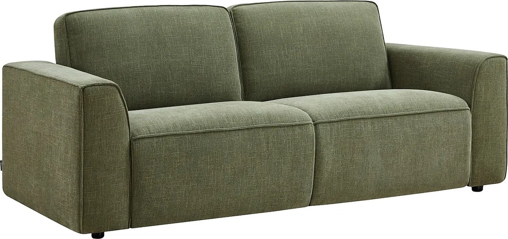 3-osobowa sofa rozkładana typu express w zielonej tkaninie MOTETO