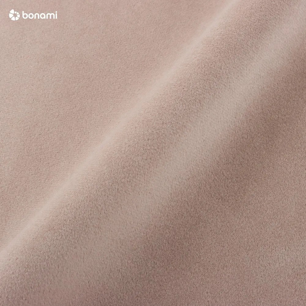 Beżowy aksamitny rozkładany narożnik Milo Casa Santo, lewostronny