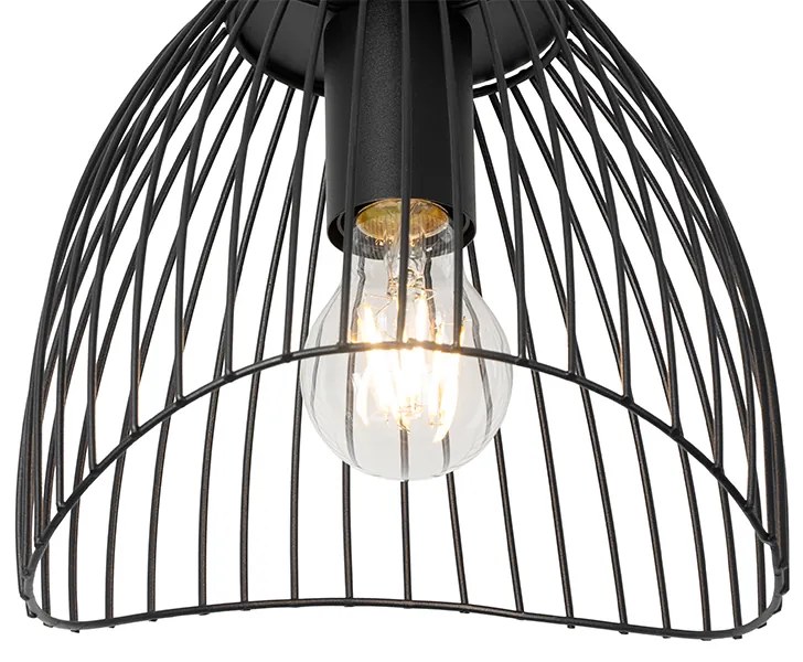 Designerska lampa sufitowa czarna 20cm - PuaDesignerski Oswietlenie wewnetrzne