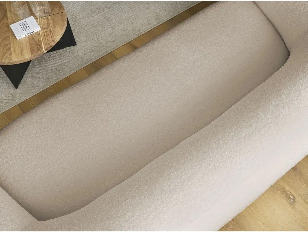 Beżowa sofa z materiału bouclé 193 cm Elina – Bobochic Paris