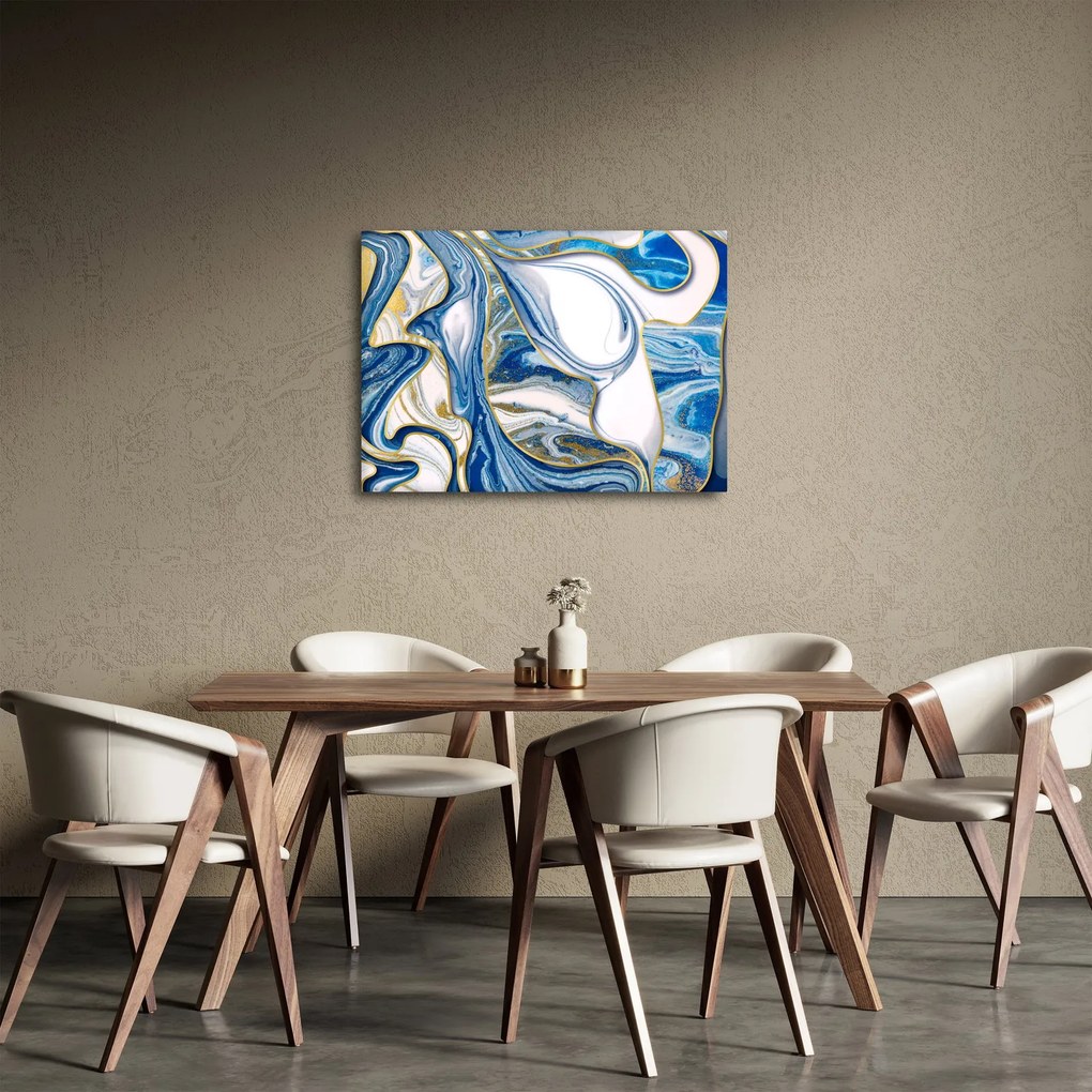 Obraz - Fale z marmuru (70x50 cm)