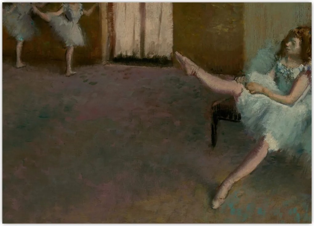 Obraz - Edgar Degas, Before the Ballet, reprodukcje (70x50 cm)