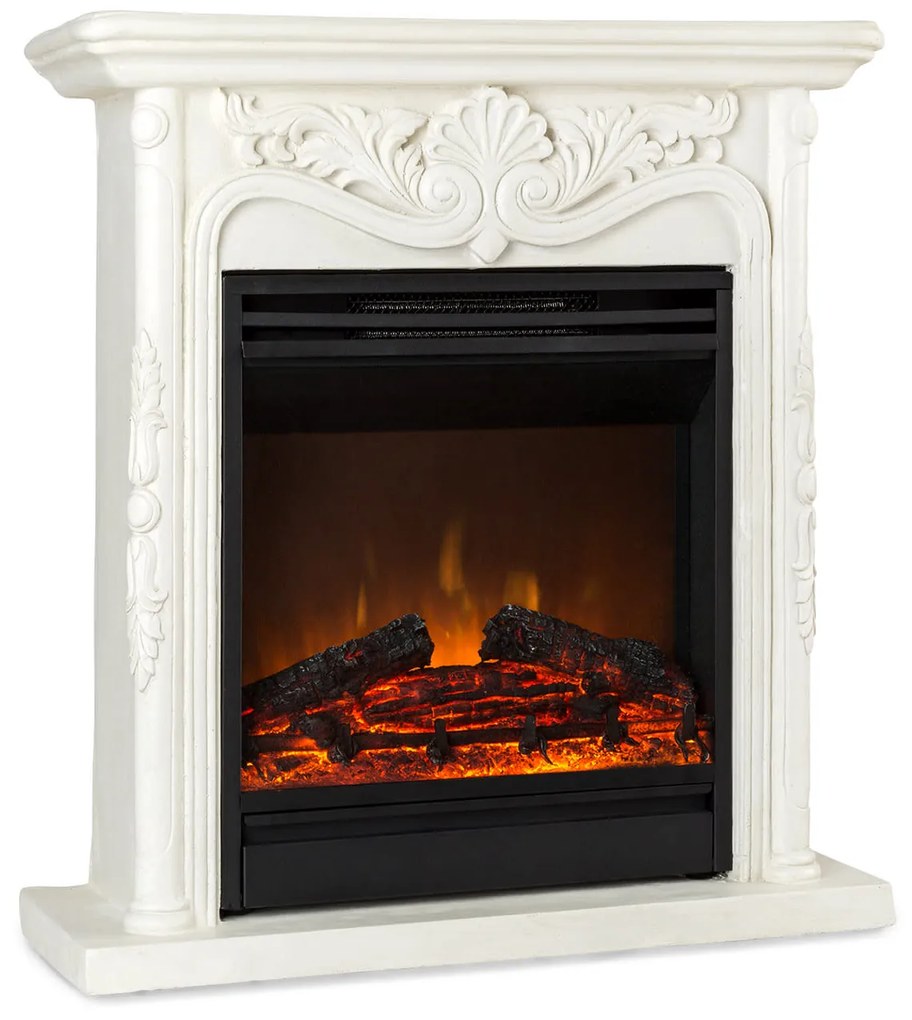 Klarstein Lienz 1800W 60cm Kominek Elektryczny Dekoracyjny Biały