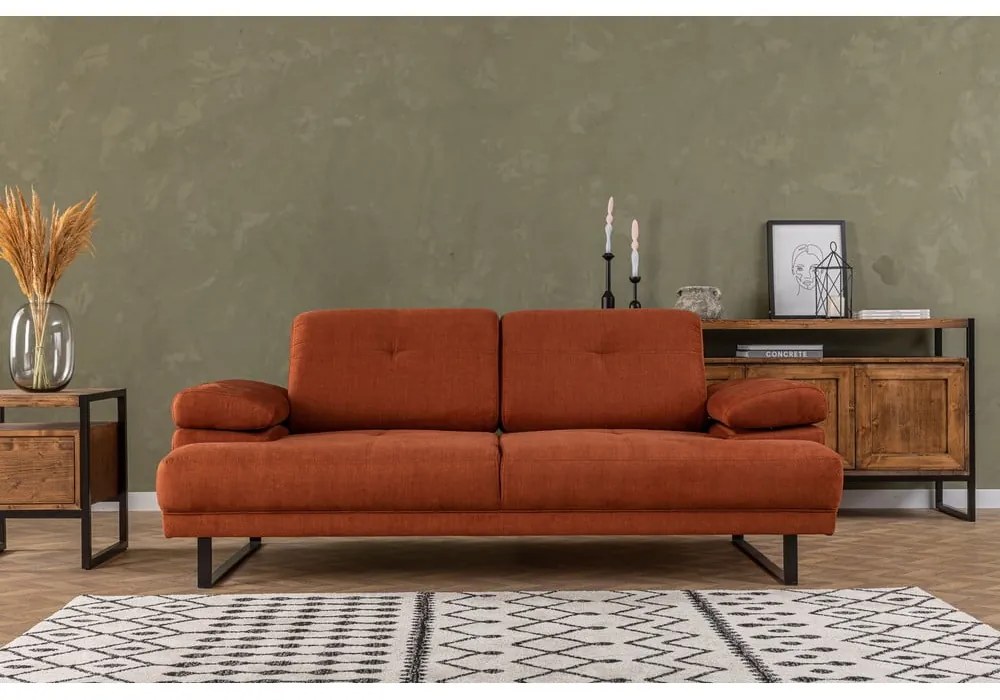 Pomarańczowa sofa 199 cm Mustang – Balcab Home