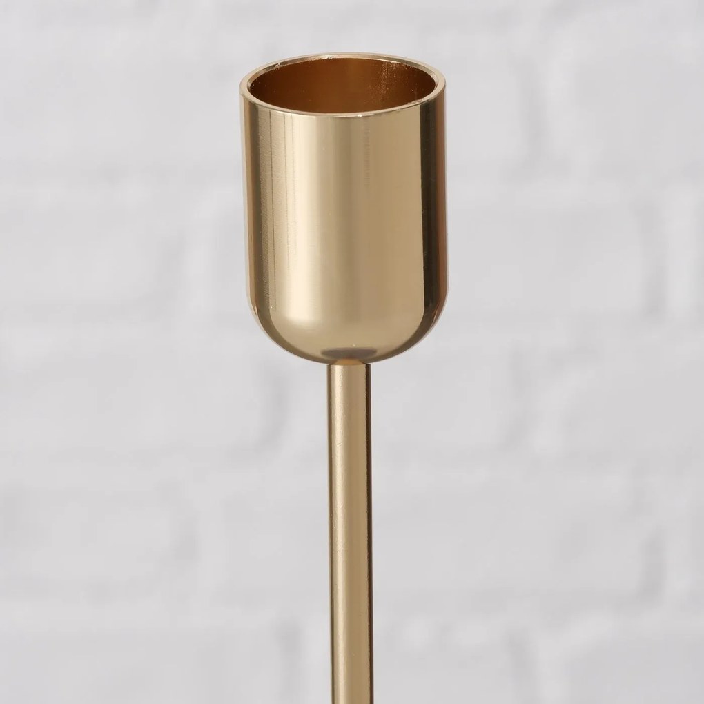 Świeczniki metalowe na jedną świecę TELMO, 2 sztuki