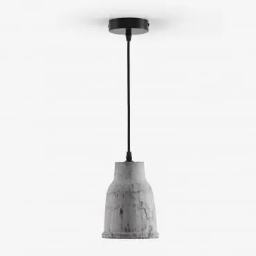 Lampa Sufitowa Wisząca Z Terakoty Sainza Jasnoszary & Ø14 Cm - Sklum