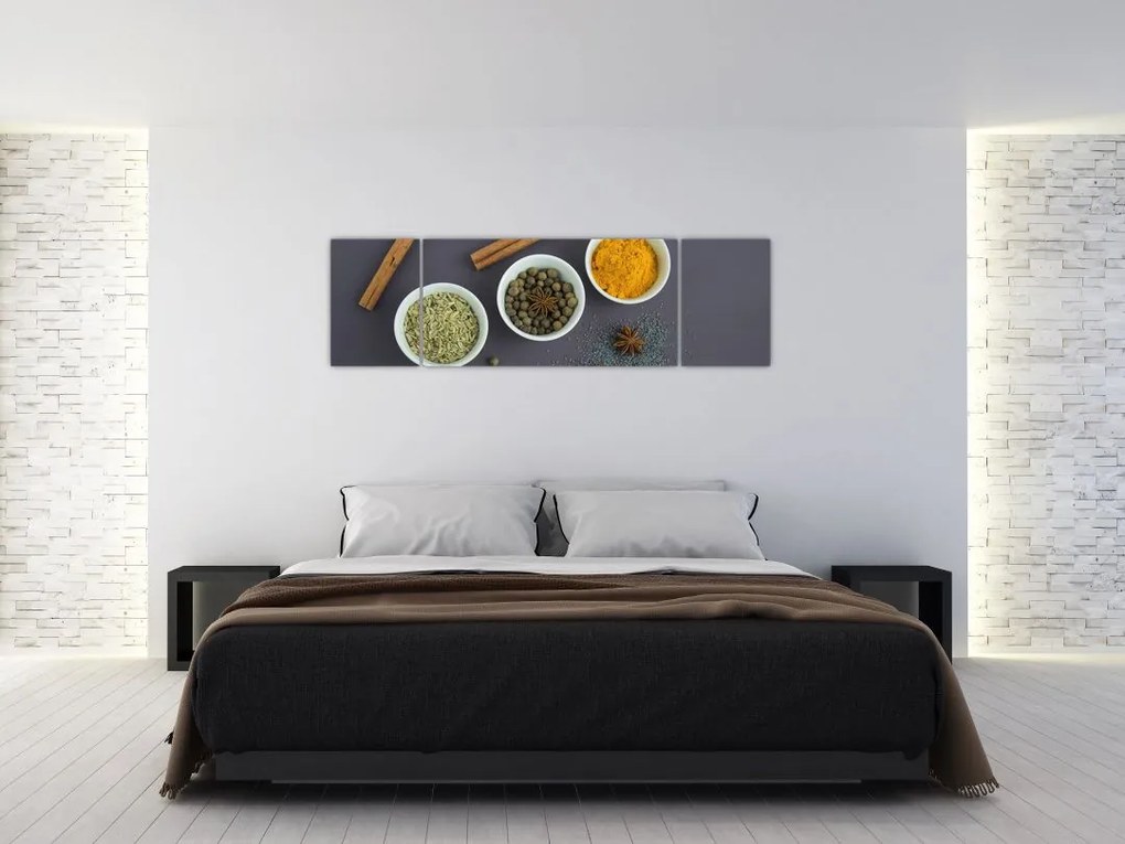 Obraz - przyprawy (170x50 cm)