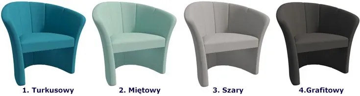 Grafitowy Elegancki Fotel Do Salonu F7-G85