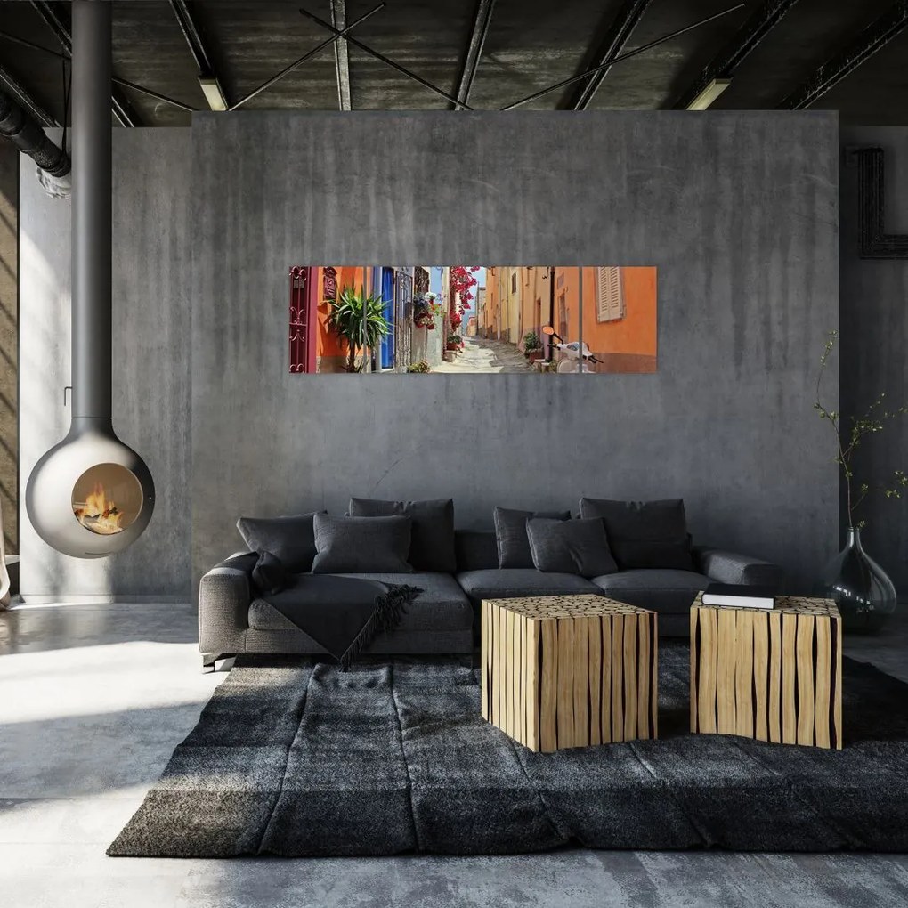 Obraz ulicy Sardynii (170x50 cm)