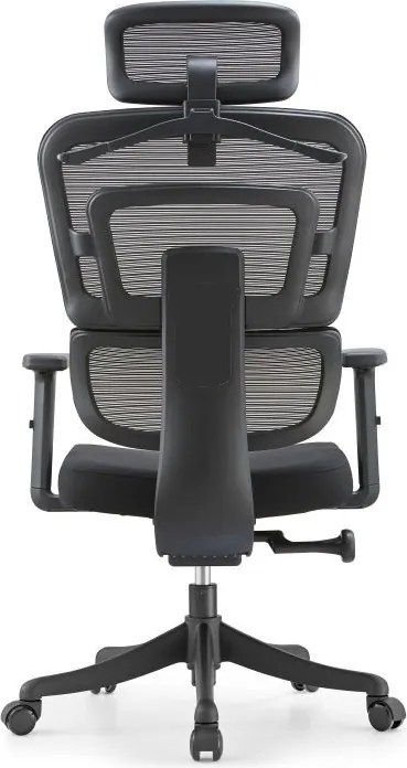Fotel biurowy siatkowy Multipro do pracy przy komputerze, zgodny z normą BHP