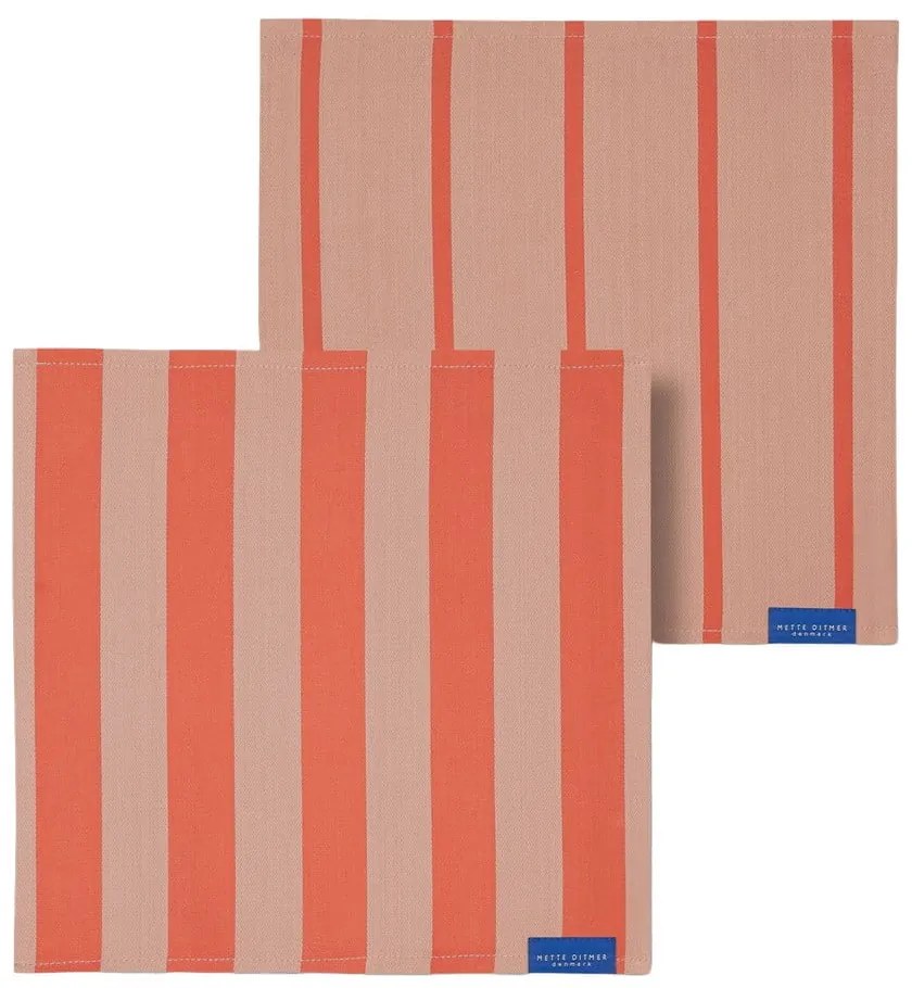 Tekstylne serwetki zestaw 2 szt. Stripes – Mette Ditmer Denmark