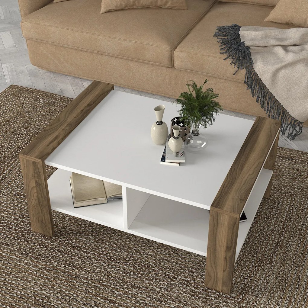 Stolik konferencyjny Erica White Walnut