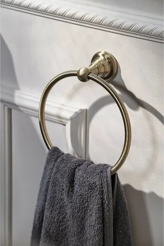 SAPHO 1318-06 Diamond uchwyt na ręcznik okrągły,  brąz