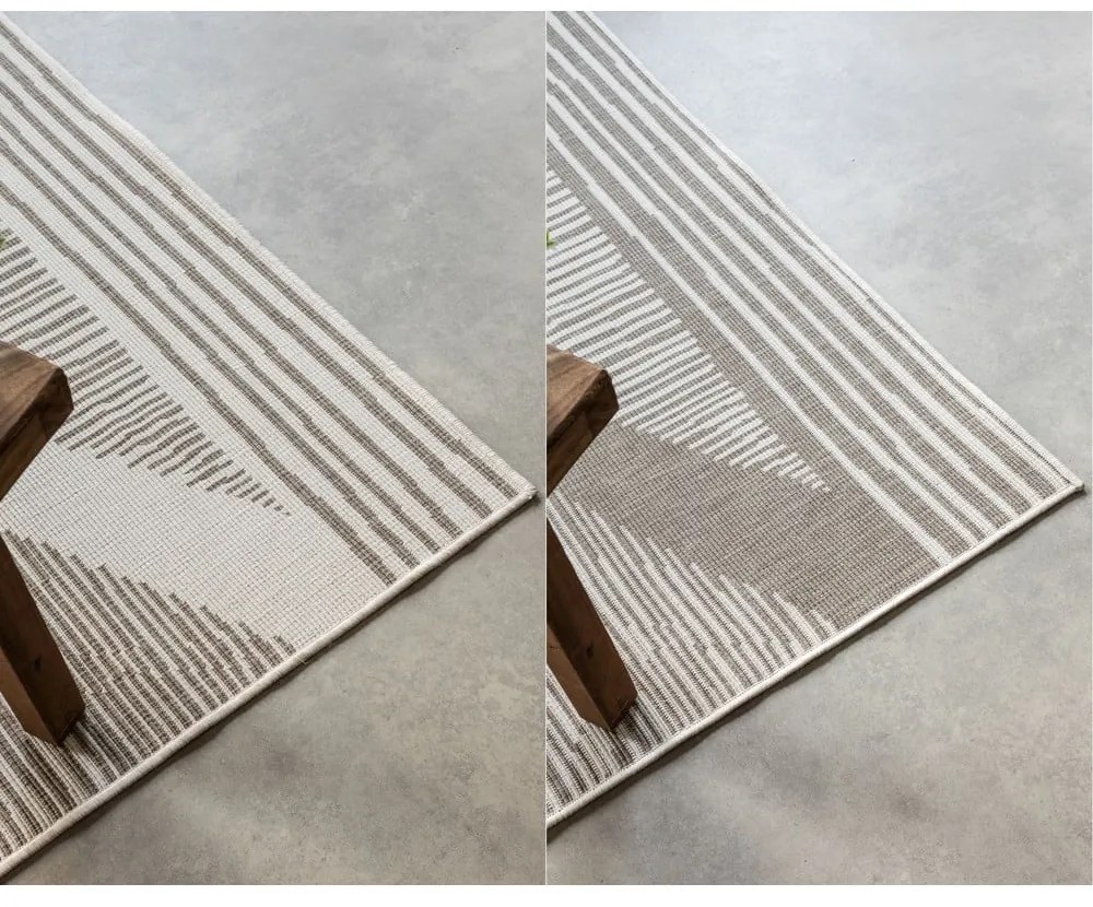 Brązowo-kremowy dywan odpowiedni na zewnątrz 200x290 cm Gemini – Elle Decoration