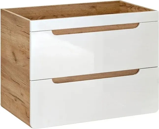 Szafka wisząca pod umywalkę z szufladami z szufladami 60 cm C7-H06