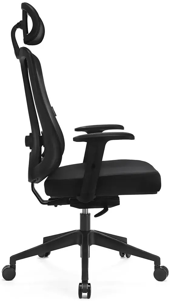 Czarny biurowy fotel ergonomiczny zgodny z rozporządzeniem MR i PS z 2023r - Biosio
