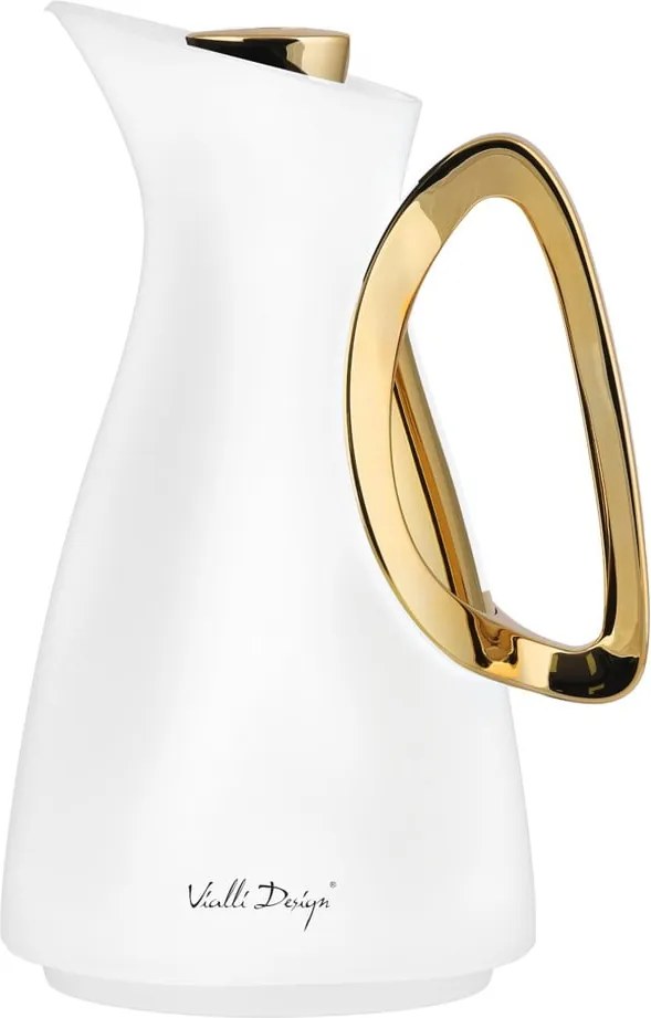 Termos w biało-złotym kolorze 1 l Alessia – Vialli Design