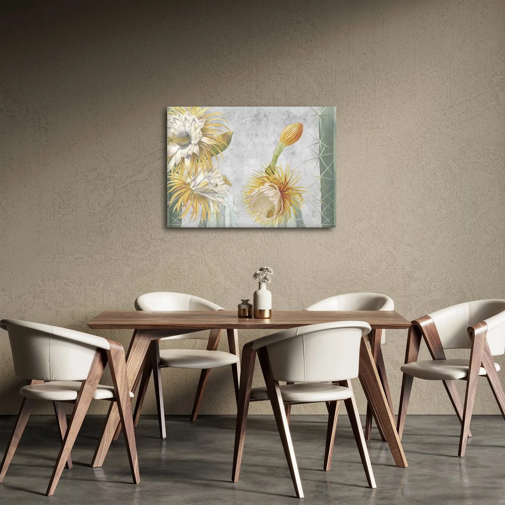 Obraz - Kwitnące kaktusy (70x50 cm)