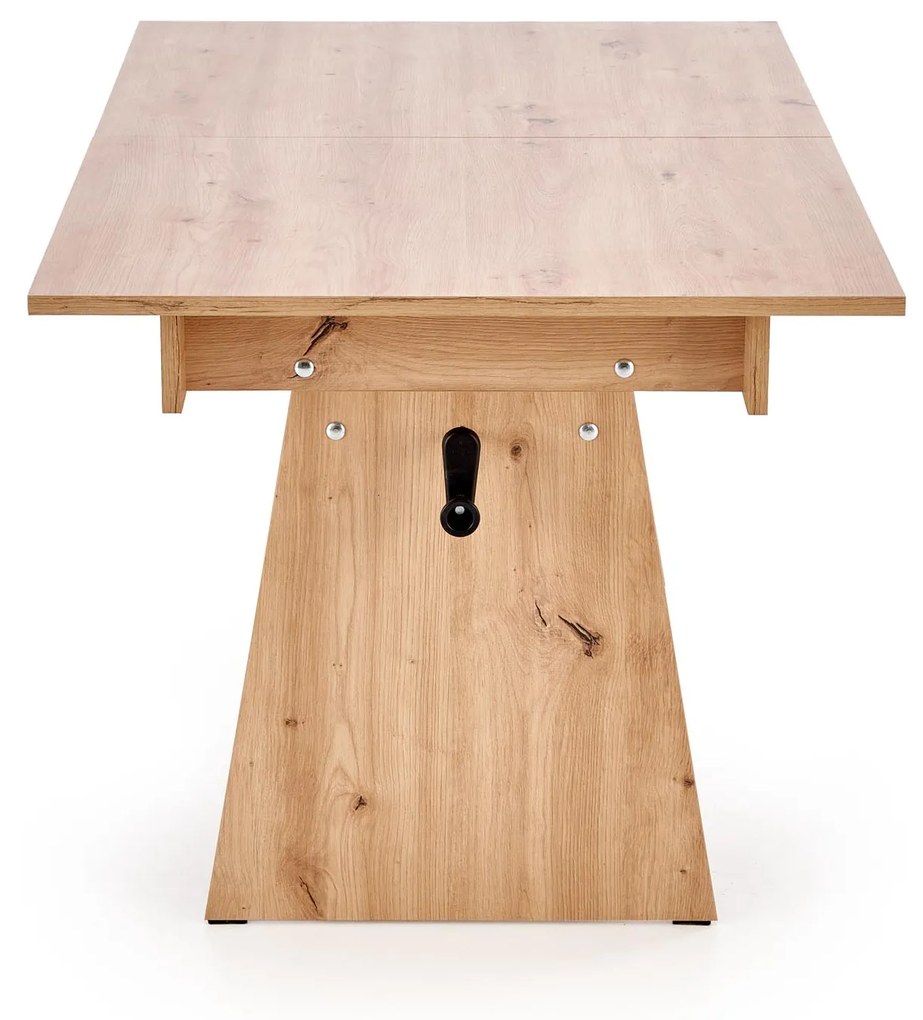 Rozkładany ławo-stół, podnoszony blat, dąb artisan 120-160/70/61-72 ERIKA