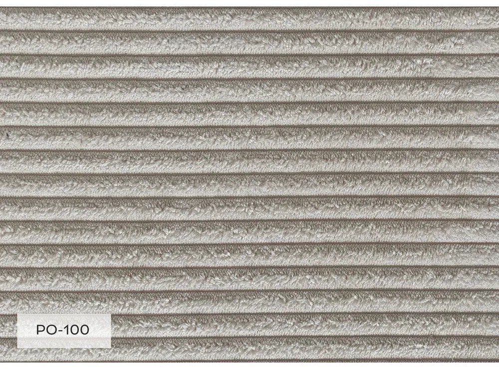 Beżowy sztruksowy szezlong (prawostronny) Chic Charlotte – Miuform