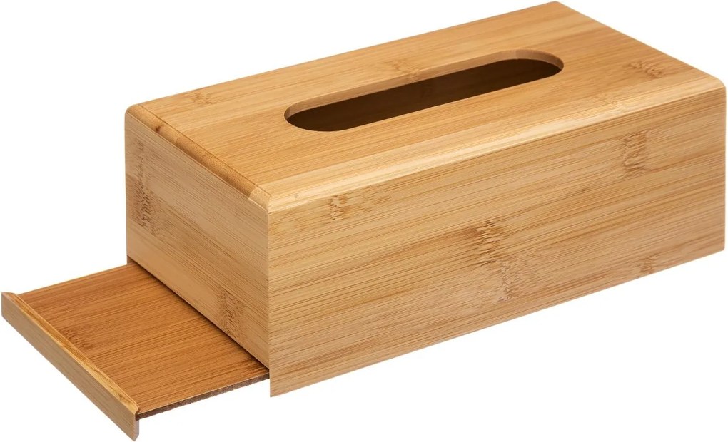 Pudełko na chusteczki, bambus, 25 x 13 x 8,5 cm