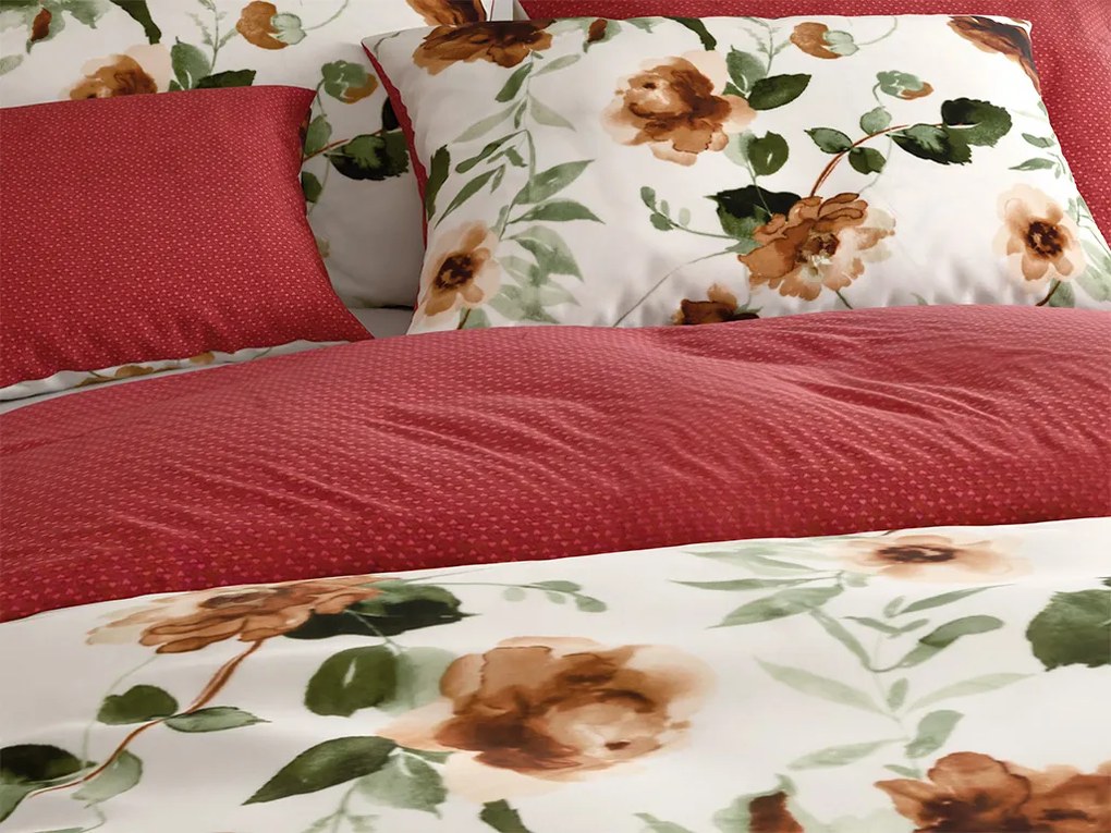 PrzytulneMieszkanie.pl PrzytulneMieszkanie.pl Dwustronna pościel DUO SENSE ROSALIA wzorzysta + poszewka na poduszkę 40x50 cm GRATIS Rozmiar pościeli: 70 x 90 cm | 140 x 200 cm