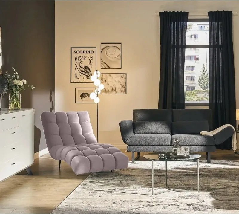 Fotel Szezlong 80 DELFI 1 osobowy w tkanininie RIVIERA 62 WERSAL