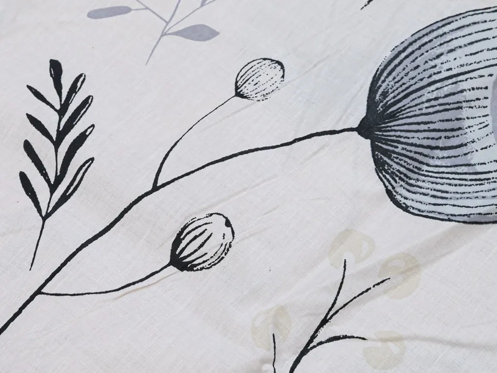 PrzytulneMieszkanie.pl PrzytulneMieszkanie.pl Pościel bawełniana ANDER kremowy Rozmiar pościeli: 2 szt 70 x 90 cm | 200 x 220 cm