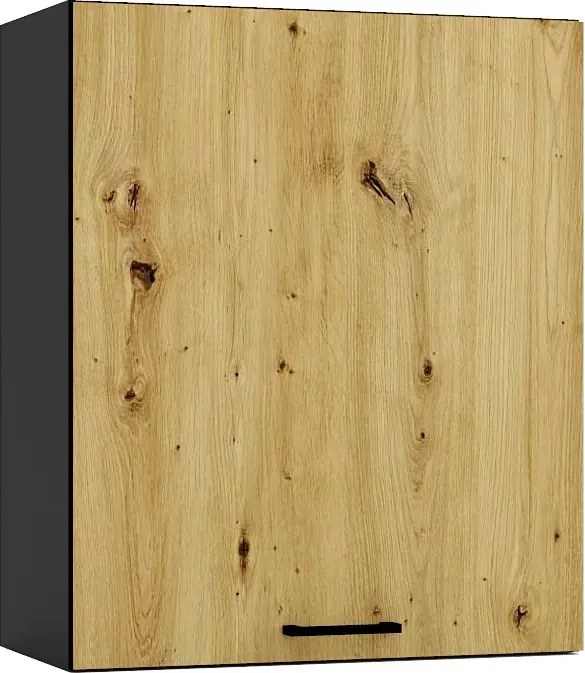 Szafka kuchenna wisząca 60 cm grafit + dąb artisan A6-R93