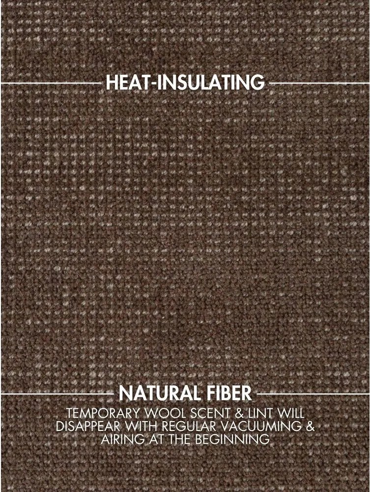 Brązowy wełniany dywan tkany ręcznie 200x300 cm Greenwich – Ted Baker