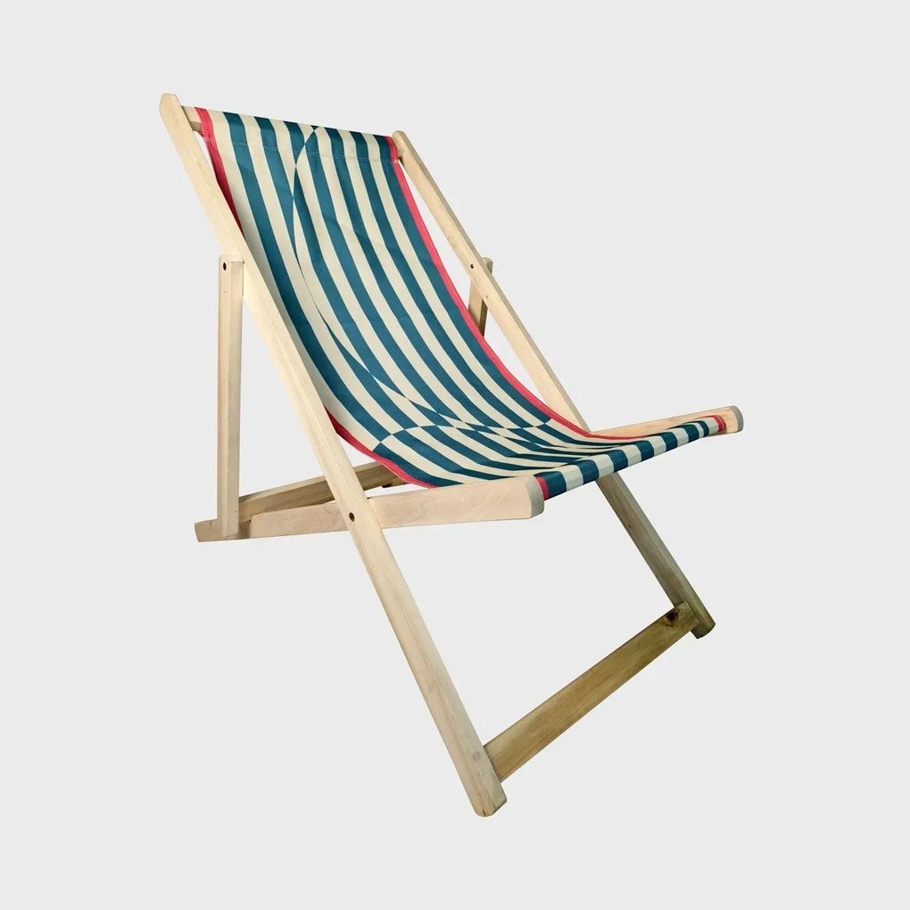 Leżak plażowy COLOR SPECTRUM drewniany naturalny 58,5x71/86x100/92 cm HOMLA